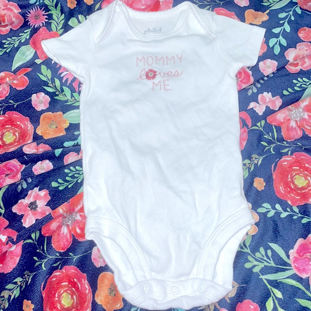 Carter’s white onesie